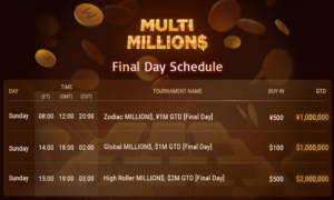 Multi MILLION$ schedule