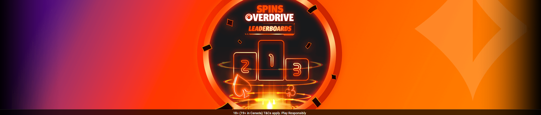 SPINS Overdrive Poker Leaderboards