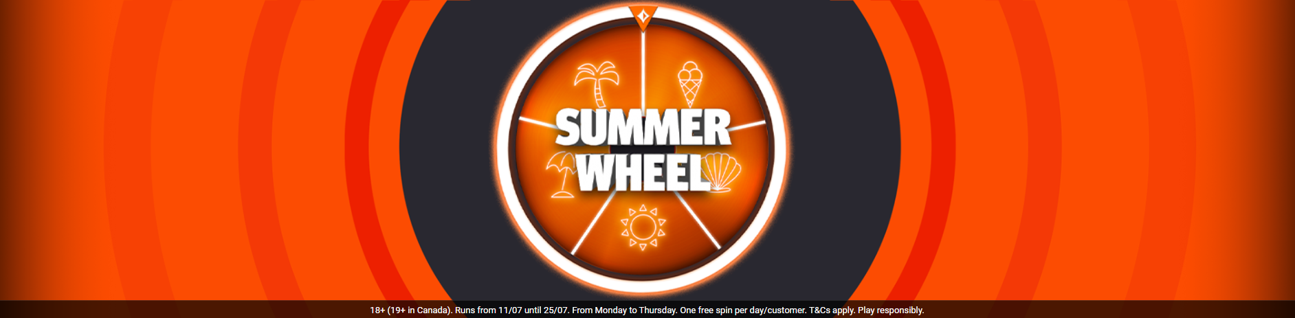 Summer Wheel Poker Promotion