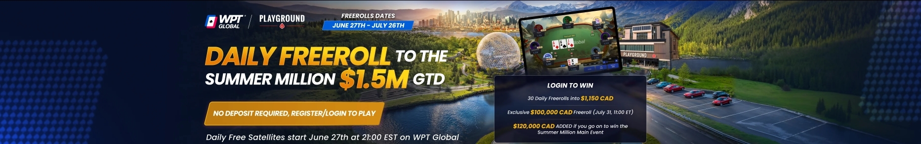 Summer Million Daily Freerolls