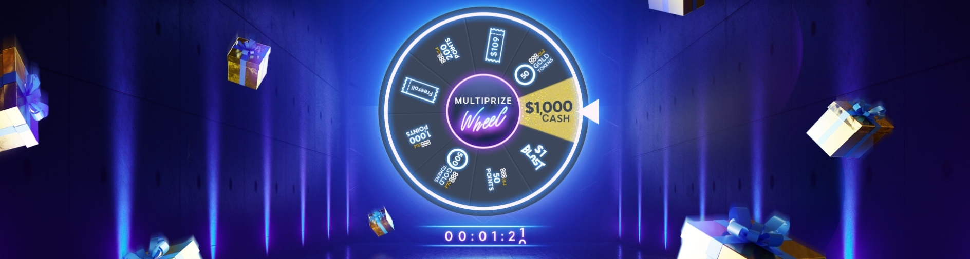 Multiprize Wheel Poker Promotion